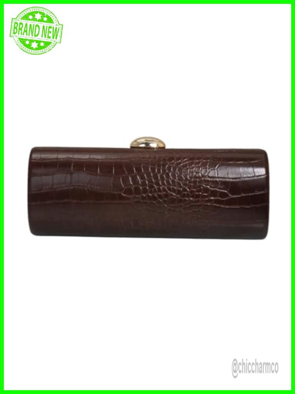 PU Leather Crocodile Pattern Clutch Shoulder Handbag for Wedding Party